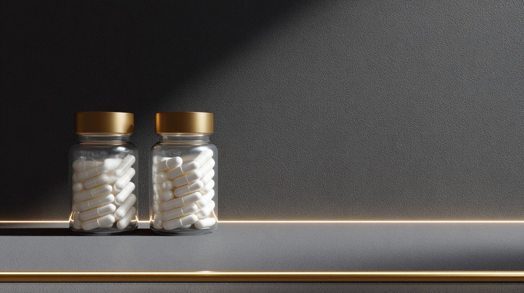 Alpha-GPC vs CDP-Choline: two choline supplement bottles comparison by Nootropix
