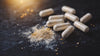 Pramiracetam evidence guide: white capsules and powder on dark background by Nootropix