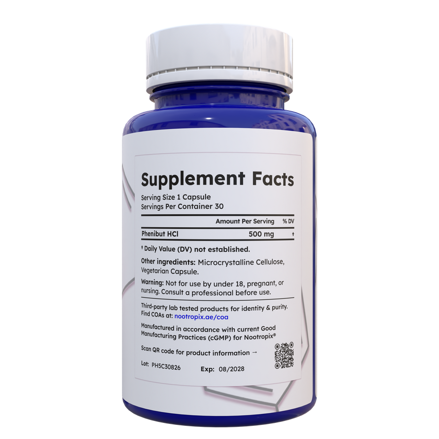 Phenibut 500mg Capsules