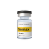 Nootropix Semax 10mg peptide vial for research use in a clear glass bottle with a black cap.