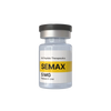 Nootropix Semax 5mg peptide vial with white and yellow label for research use isolated on white background