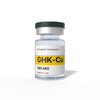 Vial labeled 'GHK-Cu 100 MG' by NX Peptide Therapeutics on a white background